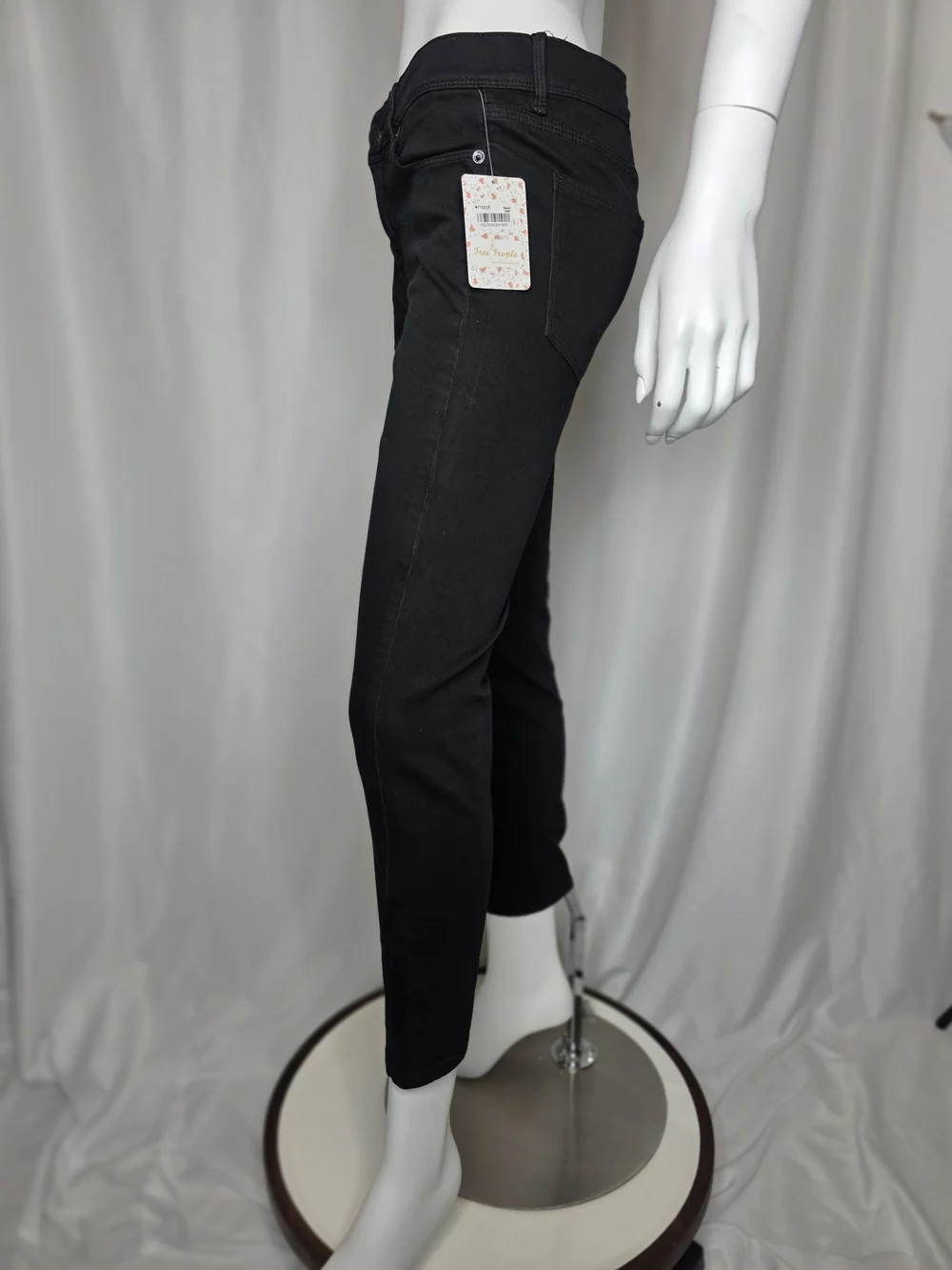 Free People Black High-Rise Skinny Jeans